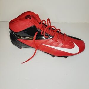 NIKE Vapor Pro RIGHT SHOE ONLY Red Black White Football Cleats Men's 14 Football